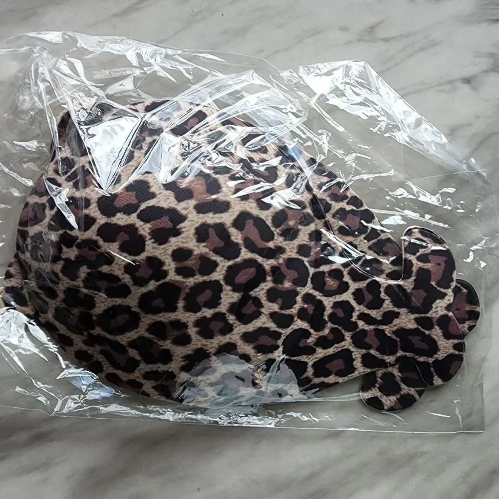 Leopard Reusable Invisible Tape Silicone Chest Sticker Lift Seamless Bra XxL